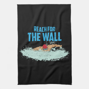 Grappig Zwem Citaat Zwemmer Cadeau Theedoek