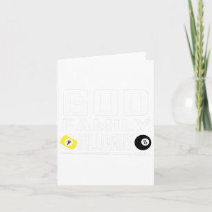 Grappig zwembad biljart God familie biljart cadeau Kaart