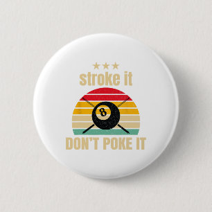 Grappig zwembad biljart slag het niet porren het z ronde button 5,7 cm