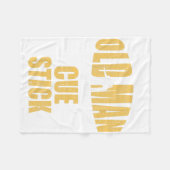 Grappig zwembad biljartspeler snooker oud Man met Fleece Deken (Voorkant (Horizontaal))