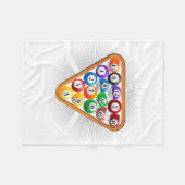 Grappig zwembad ontwerp voor mannen vrouwen biljar fleece deken (Voorkant (Horizontaal))