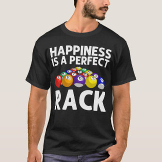 Grappig Zwembad Ontwerp voor Mannen Vrouwen Biljar T-shirt