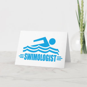 Grappig zwemmen kaart
