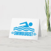 Grappig zwemmen kaart (Voorkant)