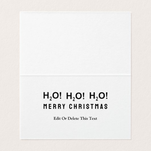 Grappig Zwemmen Kerstkaarten Kaart (Binnenkant ongevouwen)