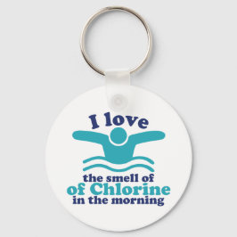 Grappig zwemmen van Humor waar ik van hou... Sleutelhanger