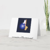 Grappig zwemmen Verjaardag Kaart (Achterkant)