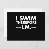Grappig zwemmen voor een zwemmer die IM zwemt Briefkaart (Voorkant / Achterkant)