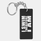 Grappig zwemmers citeert jokes I Swim en daarom be Sleutelhanger (Voorkant Links)