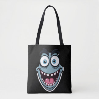 GrappigBlauwMonsterCartoontje Tote Bag