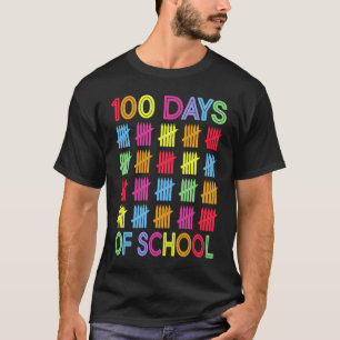 Grappige 100 dagen school leerling leraar 100 dage t-shirt