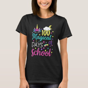 Grappige 100 Magische Dagen Van School Eenhoorn Ge T-shirt