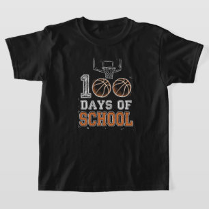 Grappige 100e dag van school basketbal potloodsche t-shirt