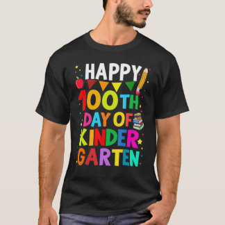 Grappige 100e Dag Van School Leraar Jongens Meisje T-shirt
