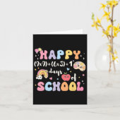 Grappige 100e dag Wiskunde Formula 100 Days of Sch Kaart (Gele Bloem)