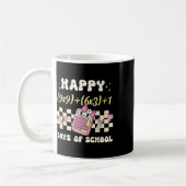 Grappige 100e dag Wiskunde Formula 100 Days of Sch Koffiemok (Links)