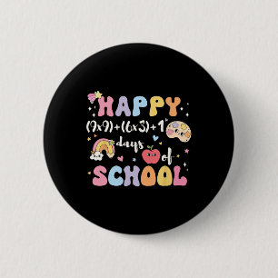 Grappige 100e dag Wiskunde Formula 100 Days of Sch Ronde Button 5,7 Cm