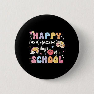 Grappige 100e dag Wiskunde Formula 100 Days of Sch Ronde Button 5,7 Cm