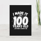 Grappige 100e verjaardag citaat sarcastisch 100 ja kaart (Voorkant)
