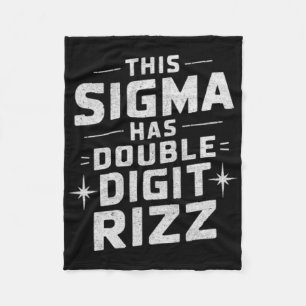 Grappige 10 Jaar Verjaardag Rizz Sigma Brain Rot B Fleece Deken