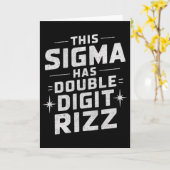 Grappige 10 Jaar Verjaardag Rizz Sigma Brain Rot B Kaart (Gele Bloem)