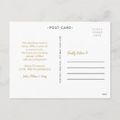 Grappige 12 dagen Corona | Gouden Kerst Zwart Feestdagenkaart (Achterkant)