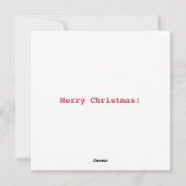 Grappige 12 dagen Kerst patrijs perenboom plat Feestdagenkaart (Achterkant)