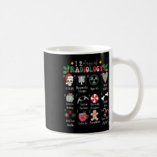 Grappige 12 dagen van radiologie kerst uitstralen  koffiemok