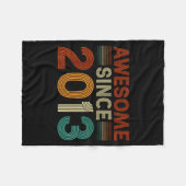 Grappige 12-jarige geweldig sinds 2013 verjaardag fleece deken (Voorkant (Horizontaal))