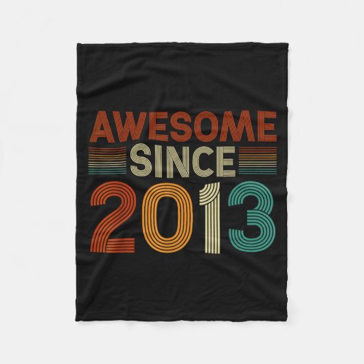 Grappige 12-jarige geweldig sinds 2013 verjaardag fleece deken (Voorkant)