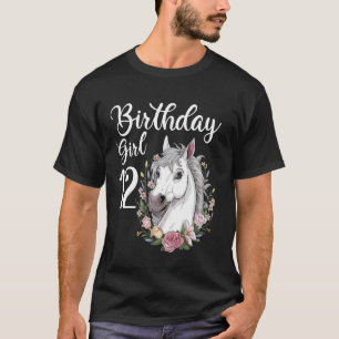 Grappige 12e verjaardag Paard 12 jaar oud meisje P T-shirt