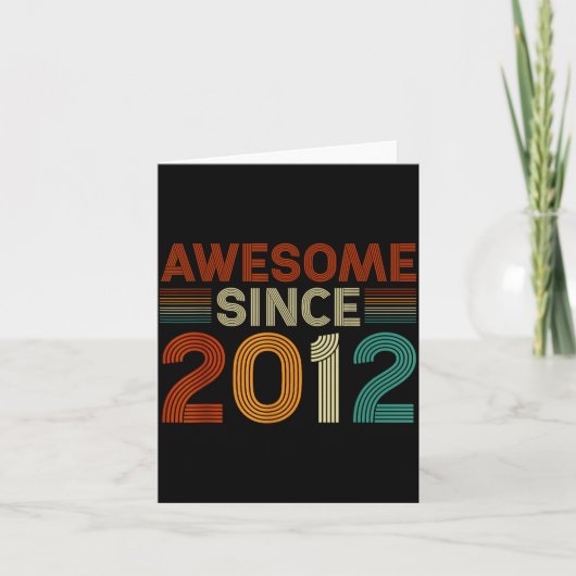 Grappige 13-jarige geweldig sinds 2012 verjaardag kaart (Voorkant)