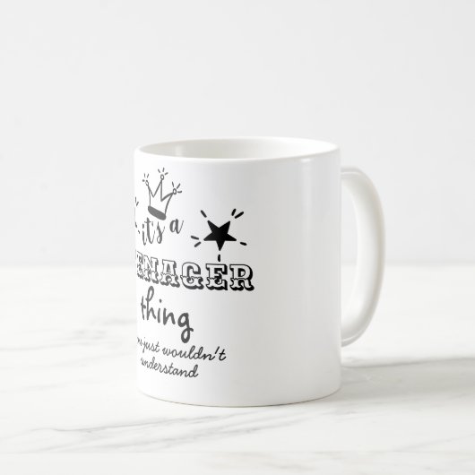 Grappige 13e verjaardag Het is een TIENER Dingen I Koffiemok (Voorkant rechts)