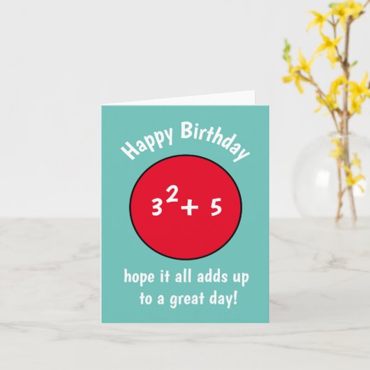 Grappige 14e nummer verjaardagskaart voor tiener kaart (Gele Bloem)