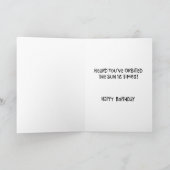 Grappige 16e verjaardag orbit kaart (Binnen)