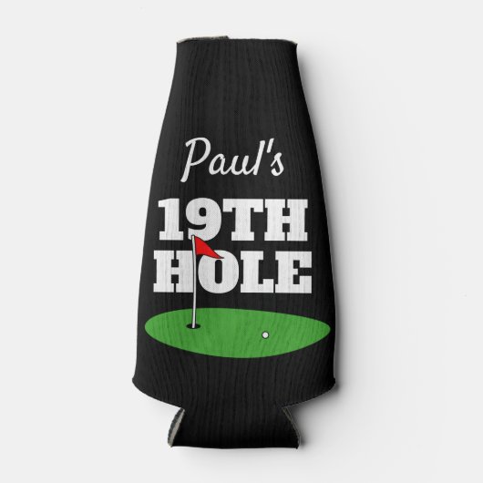 Grappige 19e hole golf bier fles drankhouder flesjeskoeler (Voorkant)