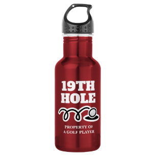 Grappige 19e hole waterfles cadeau voor golfspeler