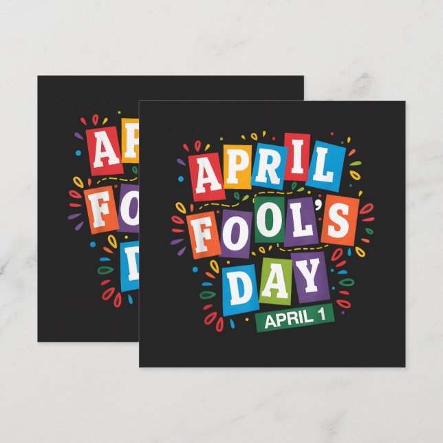 Grappige 1 april-grapjes kit (Voorkant / Achterkant)