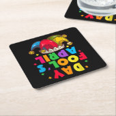 Grappige 1 april-grapjes kit 1 april grappen kartonnen onderzetters (Schuin)