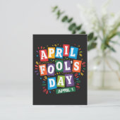 Grappige 1 april-grapjes kit aankondiging (Staand voorkant)
