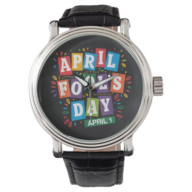 Grappige 1 april-grapjes kit horloge (Voorkant)