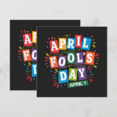 Grappige 1 april-grapjes kit kaart (Voorkant / Achterkant)
