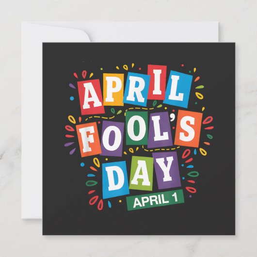 Grappige 1 april-grapjes kit kaart (Voorkant)