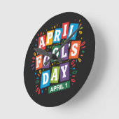 Grappige 1 april-grapjes kit ronde klok (Hoek)