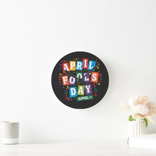 Grappige 1 april-grapjes kit ronde klok (Huis)
