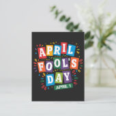 Grappige 1 april grappen kit aankondigingskaart (Staand voorkant)