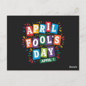 Grappige 1 april grappen kit briefkaart (Achterkant)
