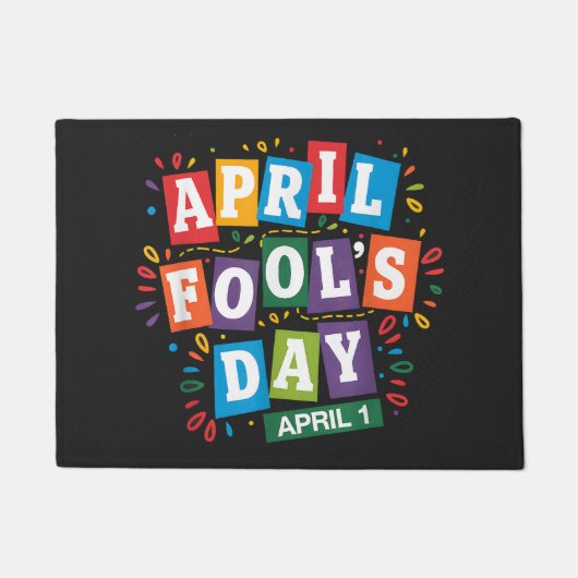 Grappige 1 april grappen kit deurmat (Voorkant)