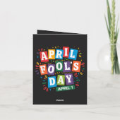 Grappige 1 april grappen kit feestdagen kaart (Achterkant)
