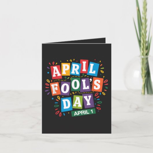Grappige 1 april grappen kit feestdagen kaart (Voorkant)
